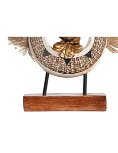 Figurine Décorative DKD Home Decor 18,5 x 5,6 x 30,5 cm Beige Bleu Buda Oriental (2 Unités) 2