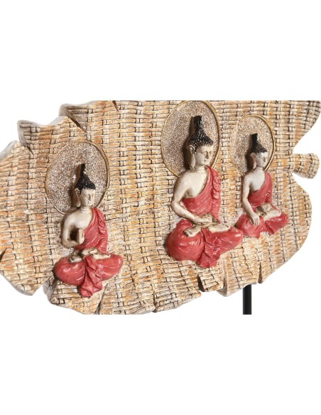 Figurine Décorative DKD Home Decor 38 x 6 x 29,5 cm Rouge Buda Vert Oriental (2 Unités)