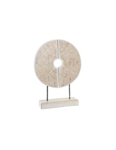 Figurine Décorative DKD Home Decor Blanc Fer Cercles (41 x 12 x 55 cm)