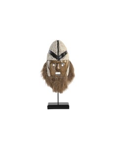 Figurine Décorative DKD Home Decor Naturel Blanc Coquillages Masque (30 x 10 x 60 cm)