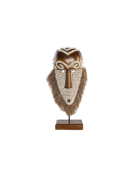 Figurine Décorative DKD Home Decor Naturel Masque Fibre (30 x 10,5 x 53 cm)