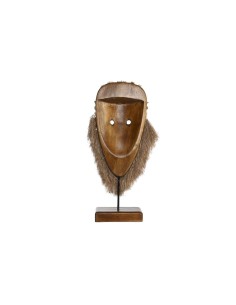 Figurine Décorative DKD Home Decor Naturel Masque Fibre (30 x 10,5 x 53 cm) 2