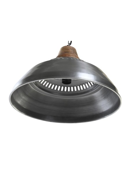Suspension DKD Home Decor Argenté Marron Fer Bois de manguier 50 W (43 x 43 x 31 cm)