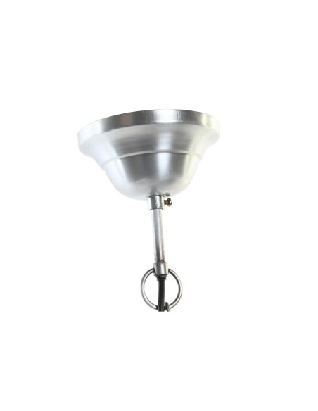 Suspension DKD Home Decor Argenté Marron Fer Bois de manguier 50 W (43 x 43 x 31 cm)