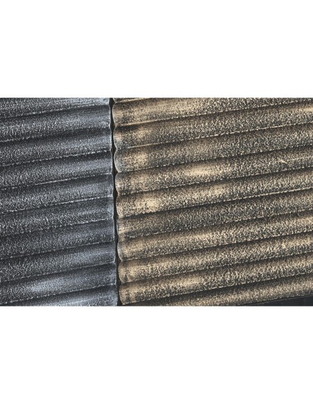Décoration murale DKD Home Decor Noir Doré Glamour Moderne Bois MDF (91 x 3 x 91 cm)