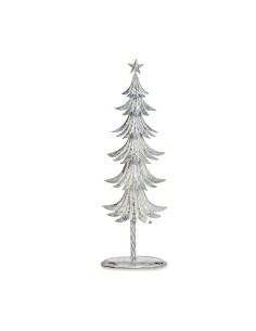 Sapin de Noël 20 x 58 x 13 cm Métal Blanc