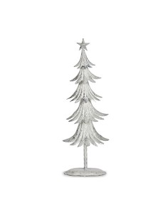 Sapin de Noël 17,5 x 50 x 11 cm Métal Blanc