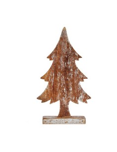 Sapin de Noël Marron 5 x 39 x 21 cm Argenté Bois