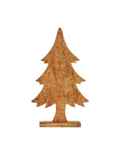 Sapin de Noël 5,1 x 49,5 x 25,5 cm Doré Bois