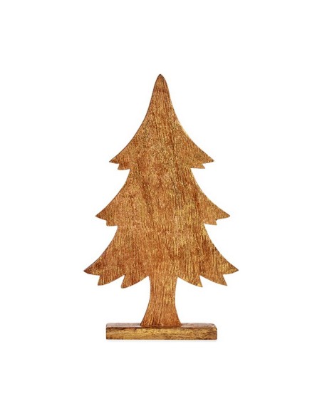 Sapin de Noël 5,1 x 49,5 x 25,5 cm Doré Bois