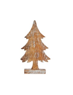 Sapin de Noël Marron 5 x 31 x 15 cm Argenté Bois