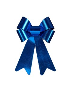 Lien 22 x 38 cm Décorations de Noël Bleu PVC
