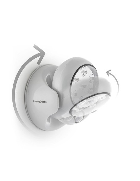 Lampe LED avec Capteur de Mouvement Lumact 360º InnovaGoods