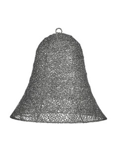 Décorations de Noël Gris Métal Plastique Cloche 30 x 27 x 30 cm