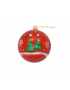 Boule de Noël Mickey Mouse Happy smiles 10 Unités Rouge Plastique (Ø 6 cm) 2