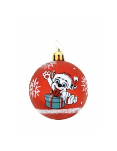 Boule de Noël The Paw Patrol Friendship Rouge 6 Unités Plastique (Ø 8 cm)