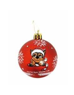 Boule de Noël The Paw Patrol Friendship Rouge 6 Unités Plastique (Ø 8 cm) 2