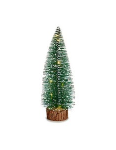 Sapin de Noël Vert Bois Métal Plastique 10 x 25 x 10 cm