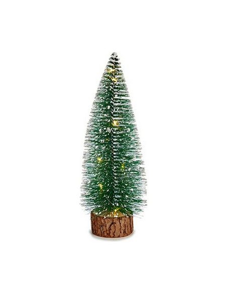Sapin de Noël Vert Bois Métal Plastique 10 x 25 x 10 cm