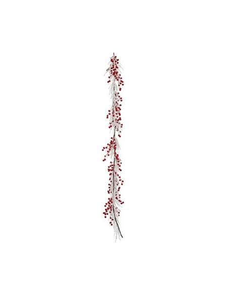 Guirlande de Noël Krist+ K1912687 Blanc Rouge Plastique Enneigé 40 x 9 x 40 cm