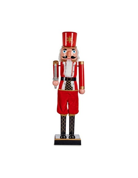 Figurine Décorative Rouge Noir Casse-Noisette 7,5 x 28 x 7,5 cm Plastique