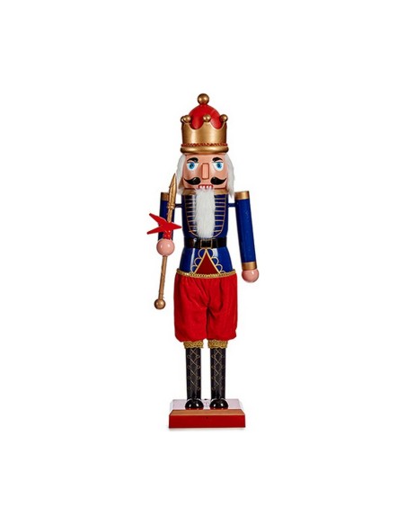 Figurine Décorative Rouge Bleu Casse-Noisette 18,5 x 81,5 x 16,5 cm Plastique