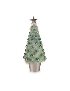 Sapin de Noël Krist+ 18CH307/IRIDESCENT Vert polypropylène Plastique Iridescent 16 x 37,5 x 16 cm