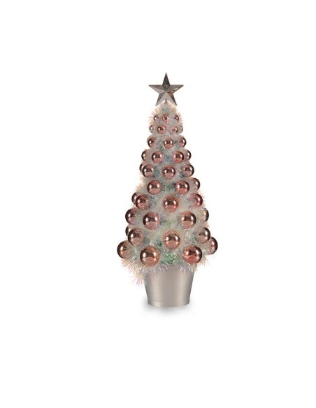 Sapin de Noël Krist+ 18CH307/IRIDESCENT Rose polypropylène Plastique Iridescent 16 x 37,5 x 16 cm