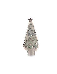 Sapin de Noël Krist+ 18CH307/IRIDESCENT Argenté polypropylène Plastique Iridescent 16 x 37,5 x 16 cm