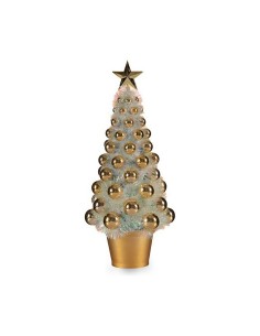 Sapin de Noël Krist+ 18CH307/IRIDESCENT Doré polypropylène Plastique Iridescent 16 x 37,5 x 16 cm