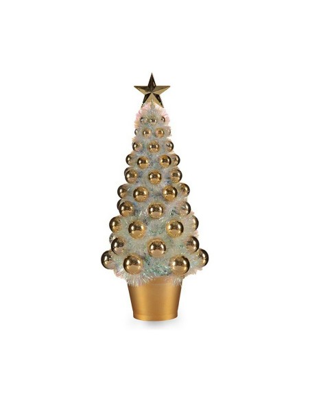 Sapin de Noël Krist+ 18CH307/IRIDESCENT Doré polypropylène Plastique Iridescent 16 x 37,5 x 16 cm