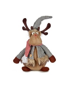 renne de noël Gris Marron 15 x 43 x 19 cm