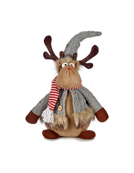 renne de noël Gris Marron 15 x 43 x 19 cm