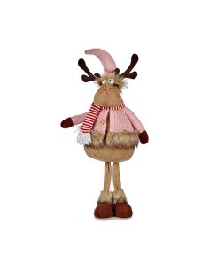 renne de noël Rose Marron 24 x 63 x 27 cm