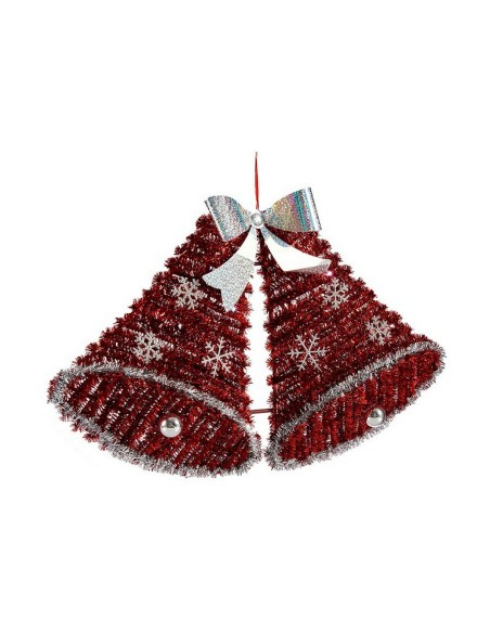 Décorations de Noël Blanc Rouge polypropylène Plastique Cloches 30,8 x 5,4 x 50,5 cm Lumière LED