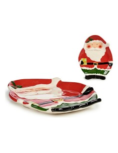 Centre de Table Père Noël Rouge Céramique
