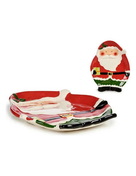 Centre de Table Père Noël Rouge Céramique