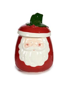 Figurine Décorative Père Noël 14 x 19,5 x 14 cm Céramique Rouge