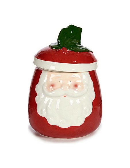 Figurine Décorative Père Noël 14 x 19,5 x 14 cm Céramique Rouge