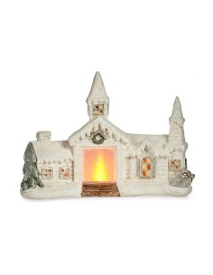 Figurine Décorative Noël Maison 10,2 x 30,2 x 40 cm Céramique