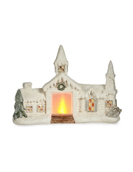 Figurine Décorative Noël Maison 10,2 x 30,2 x 40 cm Céramique
