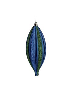 Décorations de Noël Krist+ 00907 Bleu Vert PVC 8,5 x 3,5 x 19 cm Allongé