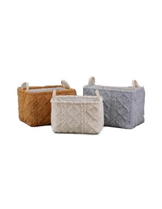 Set de basket DKD Home Decor Polyester (42 x 32 x 27 cm)