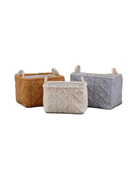 Set de basket DKD Home Decor Polyester (42 x 32 x 27 cm)