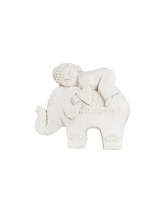 Figurine Décorative DKD Home Decor Blanc Eléphant Oriental 44 x 22 x 40 cm