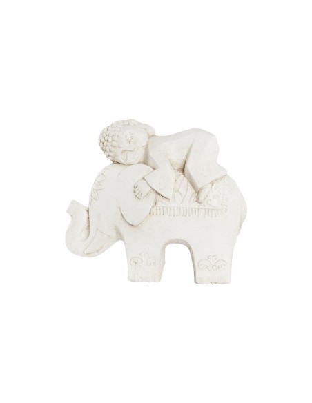 Figurine Décorative DKD Home Decor Blanc Eléphant Oriental 44 x 22 x 40 cm