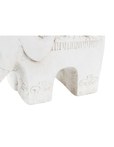Figurine Décorative DKD Home Decor Blanc Eléphant Oriental 44 x 22 x 40 cm
