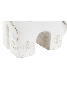 Figurine Décorative DKD Home Decor Finition vieillie Eléphant Blanc Oriental Magnésium (42 x 24 x 46 cm) 2