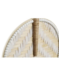 Décoration murale DKD Home Decor Marron Blanc Éventail Bambou (27 x 2 x 64 cm) (27 x 2 x 55 cm) 2