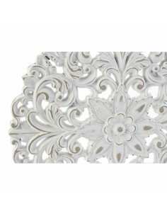 Décoration murale DKD Home Decor Blanc Mandala Indien Finition vieillie 30 x 2 x 30 cm (2 Unités) 2
